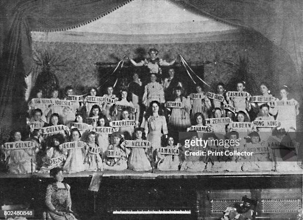 Children of the Empire', 1900. A performance at the Polytechnic Institute, Thornton Heath, on St. Patrick's Night, March 17th, 1900. From Black &...