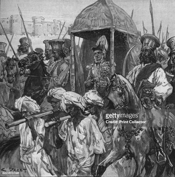 Napier, In Full Uniform, Was Borne Into Hyderabad in a Magnificent Palanquin', 1902. The Conquest of Scinde, , Pakistan. From Battles of the...