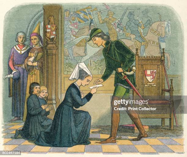 Edward IV and Lady Elizabeth Grey', 1864. Elizabeth Woodville, was Queen consort of England as the spouse of King Edward IV, from 1464. Her first...