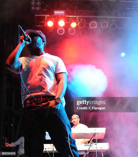 The Roots perform at the 6th Annual Langerado Music Festival at the Big Cypress Seminole Reservation on March 7, 2008 in Everglades, Florida.