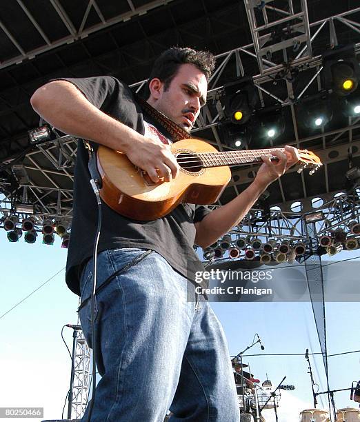 Ozomatli performs at the 6th Annual Langerado Music Festival at the Big Cypress Seminole Reservation on March 6, 2008 in Everglades, Florida.