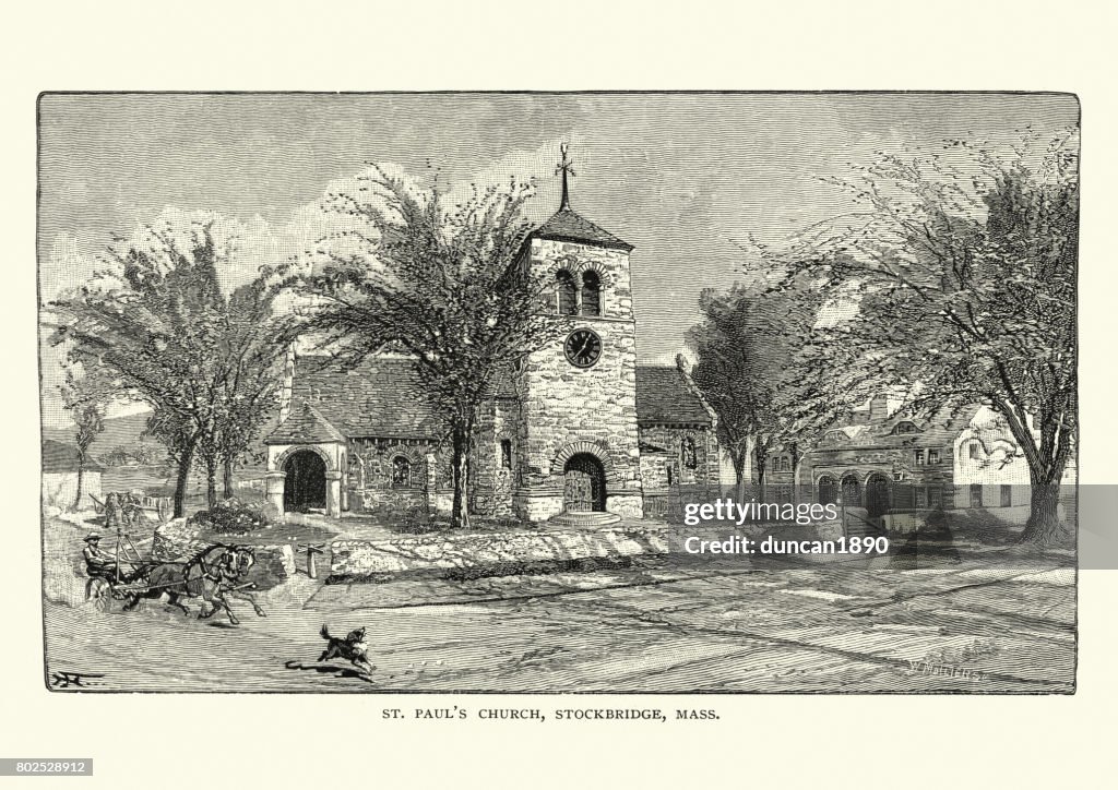 St Paul's Church, Stockbridge, Massachusetts, 19th Century