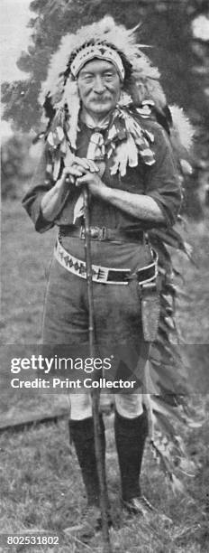 Sir Robert Baden-Powell, arrayed in the dress of a Indian tribe', c1925. Robert Stephenson Smyth Baden-Powell, , 1st Baron Baden-Powell, British Army...