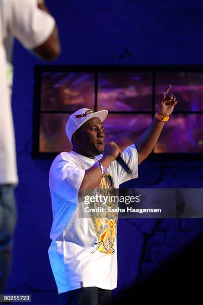 Newham General, Footsie performs during the Dizzee Rascal's set at the DirecTV SXSW Live Broadcast on March 14, 2008 at the Austin Convention Center...