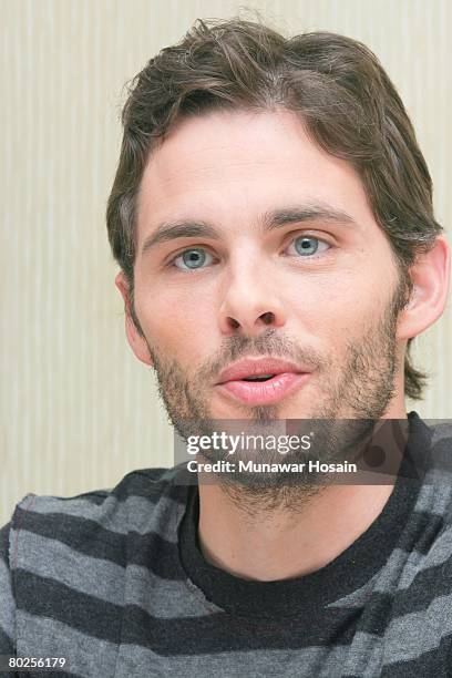 Actor James Marsden at the Beverly Hilton Hotel in Beverly Hills, California on November 4th, 2007. Reproduction by American tabloids is absolutely...