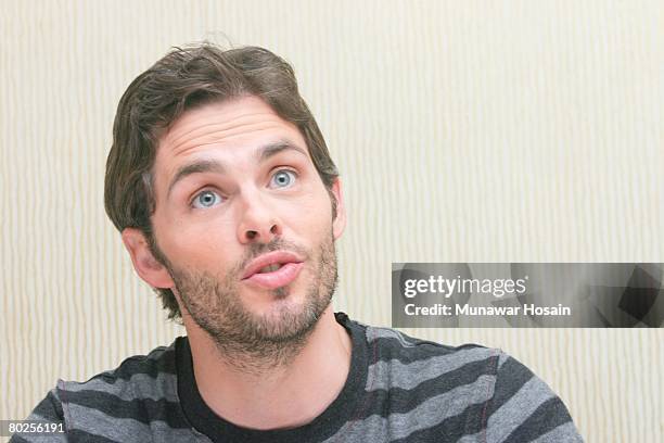 Actor James Marsden at the Beverly Hilton Hotel in Beverly Hills, California on November 4th, 2007. Reproduction by American tabloids is absolutely...