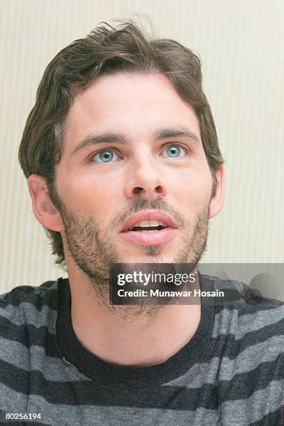 Actor James Marsden at the Beverly Hilton Hotel in Beverly Hills, California on November 4th, 2007. Reproduction by American tabloids is absolutely...