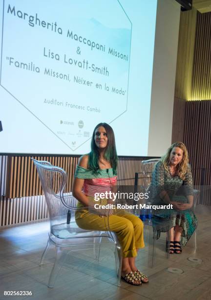 Margherita Maccapani Missoni and Lisa Lovatt-Smith attend a 'Fashion Tribute' award ceremony dedicated to Angela Missoni and held at the Recinte...