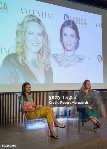 Margherita Maccapani Missoni and Lisa Lovatt-Smith attend a 'Fashion Tribute' award ceremony dedicated to Angela Missoni and held at the Recinte...