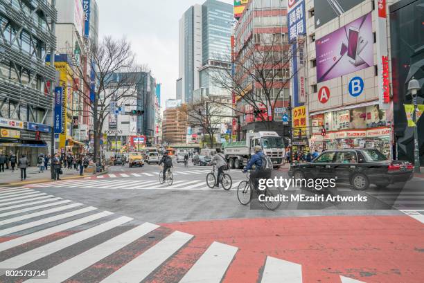 shibuya crossing, tokyo japan - shibuya ward stock pictures, royalty-free photos & images