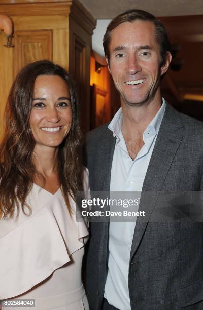 Pippa Middleton and James Matthews attend The Miles Frost Fund party at Bunga Bunga Covent Garden on June 27, 2017 in London, England.