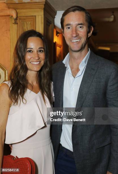 Pippa Middleton and James Matthews attend The Miles Frost Fund party at Bunga Bunga Covent Garden on June 27, 2017 in London, England.