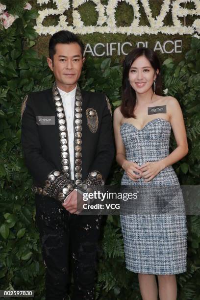 Actor Louis Koo and actress Natalie Tong attend the unveiling banquet of Pacific Place on June 28, 2017 in Hong Kong, China.