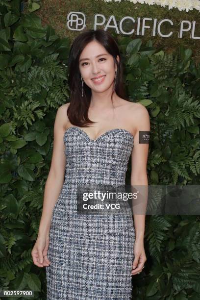 Actress Natalie Tong attends the unveiling banquet of Pacific Place on June 28, 2017 in Hong Kong, China.