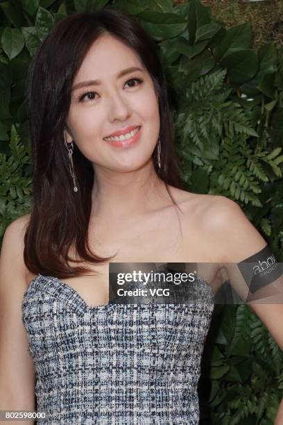 Actress Natalie Tong attends the unveiling banquet of Pacific Place on June 28, 2017 in Hong Kong, China.