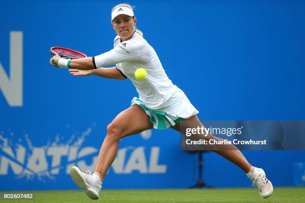 Angelique Kerber of Germany in action during her women's singles match against Kristyna Pliskova of Czech Republic during day four of the Aegon...