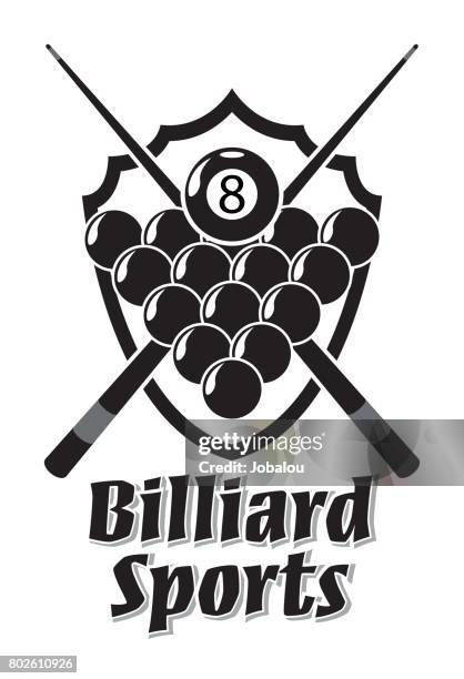 billiard sports - snooker stock illustrations