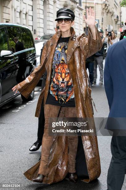 Singer Celine Dion is seen on June 28, 2017 in Paris, France.