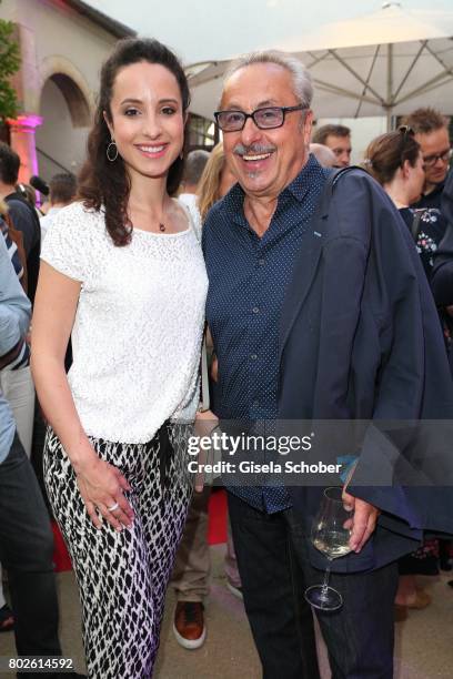 Stephanie Stumph and her father Wolfgang Stumph during the Bavaria Film reception during the Munich Film Festival 2017 at Kuenstlerhaus am...
