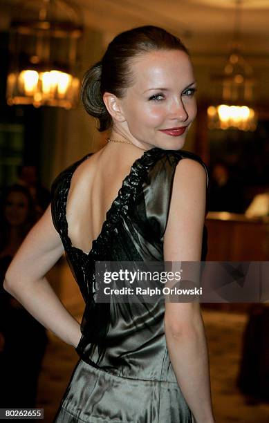 Actress Janin Reinhardt arrives at the Gala Spa Awards 2008 on March 15, 2008 in Baden-Baden, Germany.