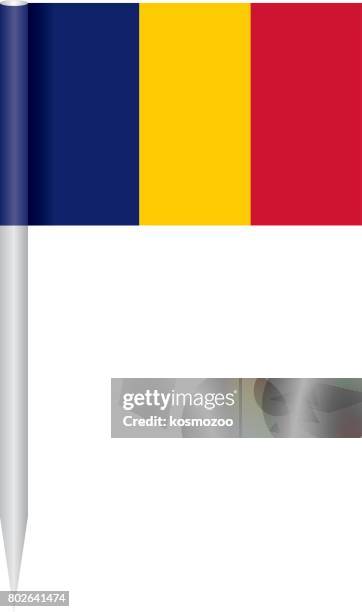 flag chad - chad flag stock illustrations