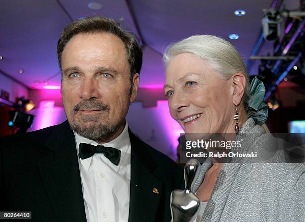 Italian actor Franco Nero and his wife British actress Vanessa Redgrave attend the Gala Spa Awards 2008 on March 15, 2008 in Baden-Baden, Germany.