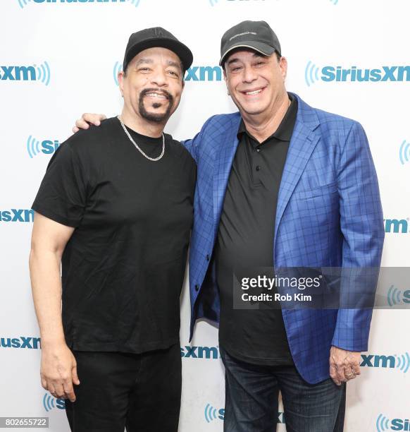 Jon Taffer and Ice-T visit at SiriusXM Studios on June 28, 2017 in New York City.