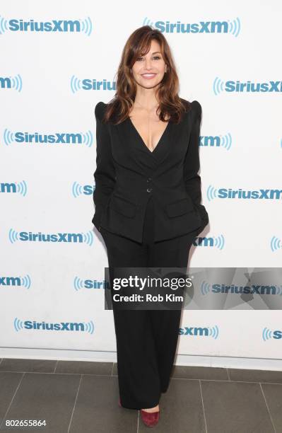 Gina Gershon visits at SiriusXM Studios on June 28, 2017 in New York City.