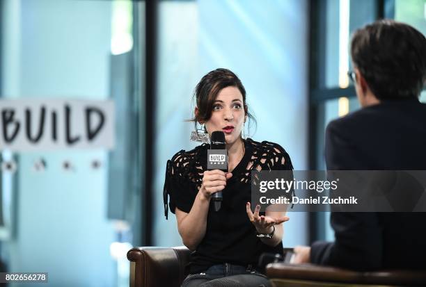 Lucie Pohl attends the Build Series to discuss her one woman show 'Hi Hitler' at Build Studio on June 28, 2017 in New York City.