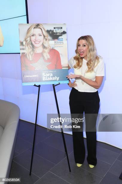 Sara Blakely visits at SiriusXM Studios on June 28, 2017 in New York City.