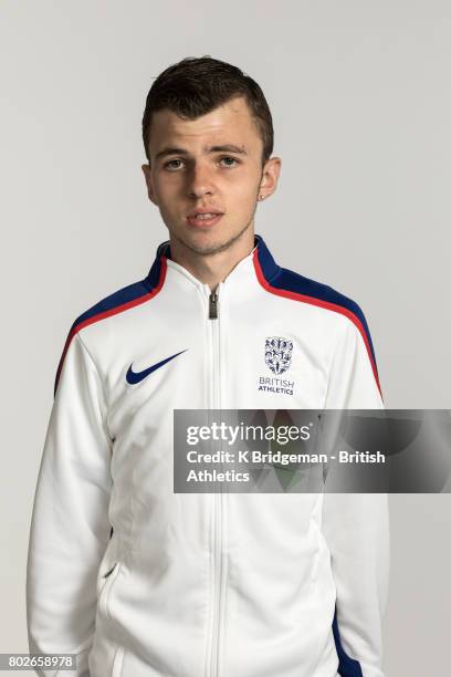 Jack Gladman of Great Britain poses for a portrait during the British Athletics World Para Athletics Championships Squad Photo call on June 25, 2017...