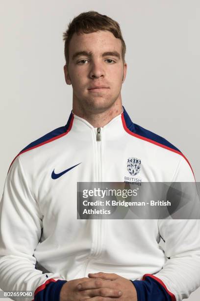 Isaac Towers of Great Britain poses for a portrait during the British Athletics World Para Athletics Championships Squad Photo call on June 25, 2017...