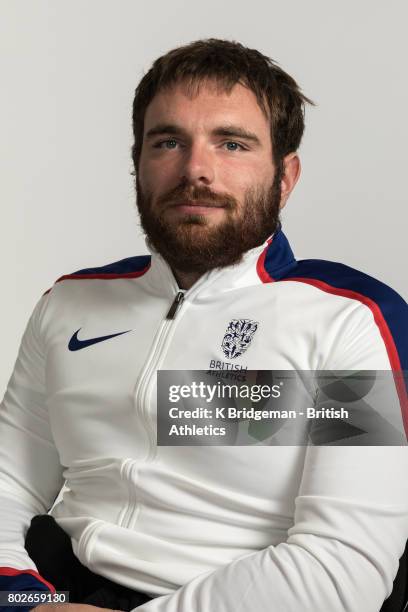 Mickey Bushell of Great Britain poses for a portrait during the British Athletics World Para Athletics Championships Squad Photo call on June 25,...