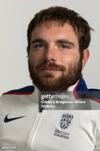 Mickey Bushell of Great Britain poses for a portrait during the British Athletics World Para Athletics Championships Squad Photo call on June 25,...