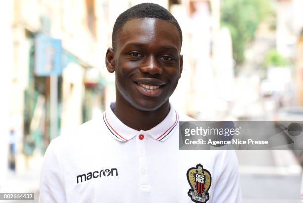 Jean Victor Makengo of Nice during fan's meeting with new players of OGC Nice on June 28, 2017 in Nice, France.