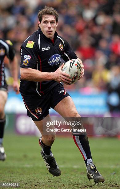 Wigan's Andy Coley during the Engage Super League match between Huddersfield Giants v Wigan Warriors at the Galpharm Stadium on March 16, 2008 in...