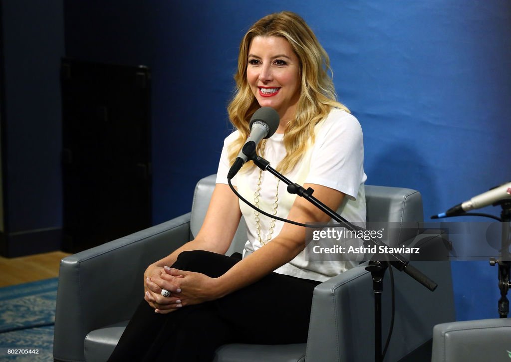 Sara Blakey Visits The SiriusXM Studios For "SiriusXM's Town Hall With Sara Blakey, Hosted By Randi Zuckerberg" On June 28, 2017 At The SiriusXM Studios In New York City