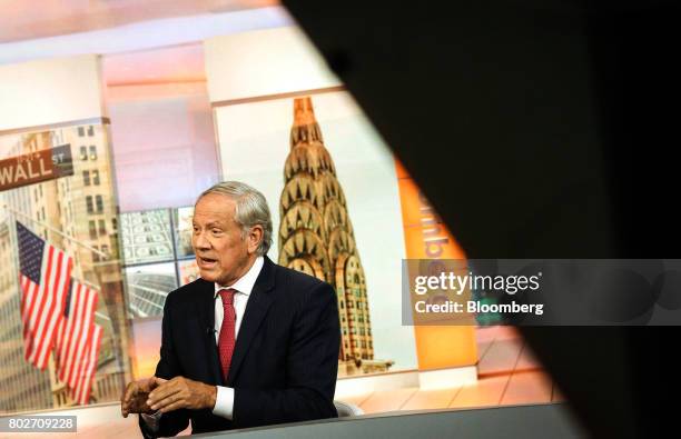 George Pataki, former governor of New York, speaks during a Bloomberg Television interview in New York, U.S., on Wednesday, June 28, 2017. Pataki...