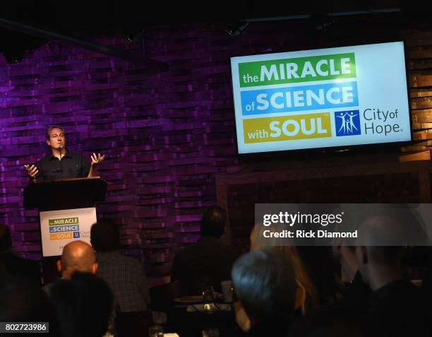 Dr. Russell Rockne attends City of Hope Music, Film & Entertainment Industry Kickoff Breakfast honoring Coran Capshaw At City Winery on June 28, 2017...