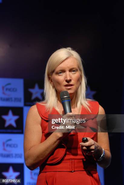 Carolyn Everson, Vice President of Global Marketing Solutions at Facebook, speaks at FICCI Frames 2012.