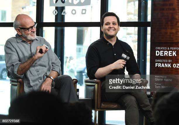Frank Oz and Derek DelGaudio attend the Build Series to discuss the show 'In & of Itself' at Build Studio on June 28, 2017 in New York City.