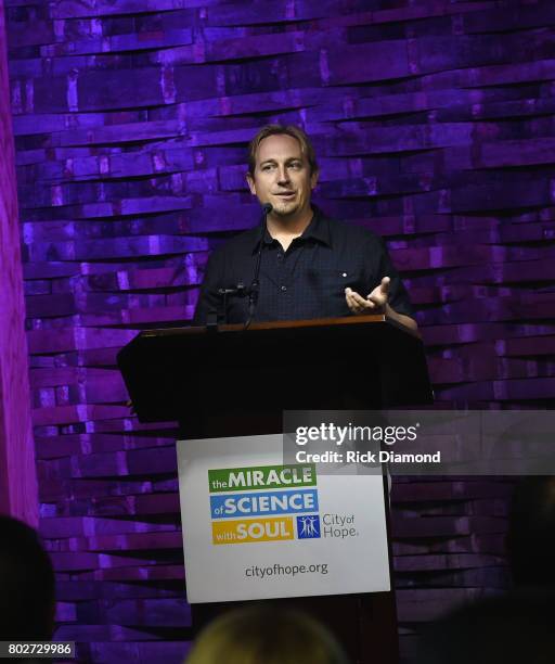 Dr. Russell Rockne attends City of Hope Music, Film & Entertainment Industry Kickoff Breakfast honoring Coran Capshaw At City Winery on June 28, 2017...