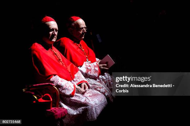 Cardinal Gianfranco Ravasi attends a consistory ceremony lead by Pope Francis on June 28, 2017 in Vatican City, Vatican. Pope Francis on Wednesday...