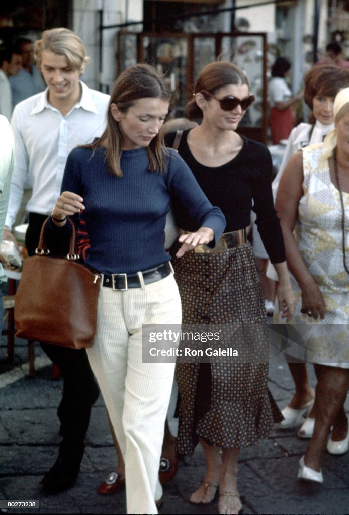 Jackie Kennedy and Family Shopping in Capri - August 24, 1970