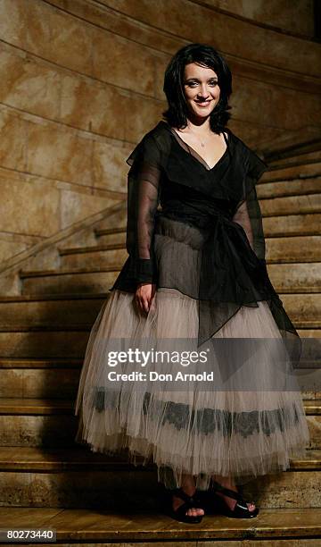 Actress Keisha Castle-Hughes poses at the 2008 Movie Extra FilmInk Awards at the State Theatre on March 12, 2008 in Sydney, Australia. The 5th annual...