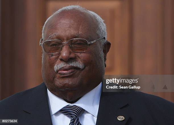 Ethiopian President Girma Woldegiorgis arrives to meet with German President Horst Koehler at Bellevue Palace on March 17, 2008 in Berlin, Germany....