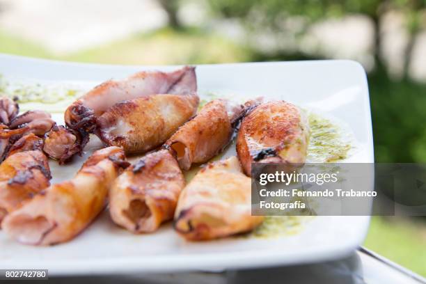 small fried squid - cuttlefish stock pictures, royalty-free photos & images