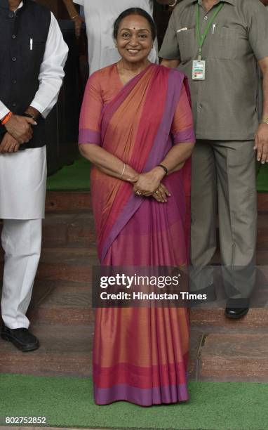 Opposition party Presidential candidate Meira Kumar going to file her nomination on June 28, 2017 in New Delhi, India.