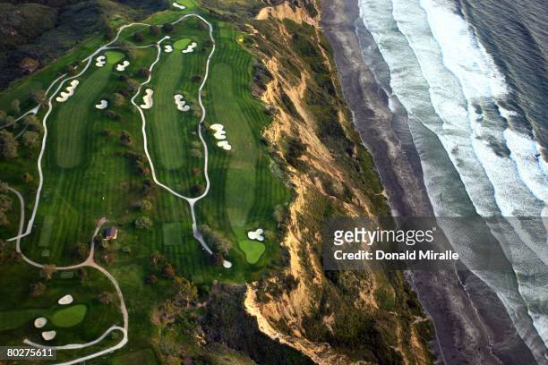 General view of the Torrey Pines South Golf Course, site of the 2008 U.S. Open, on March 16, 2008 in La Jolla, California.