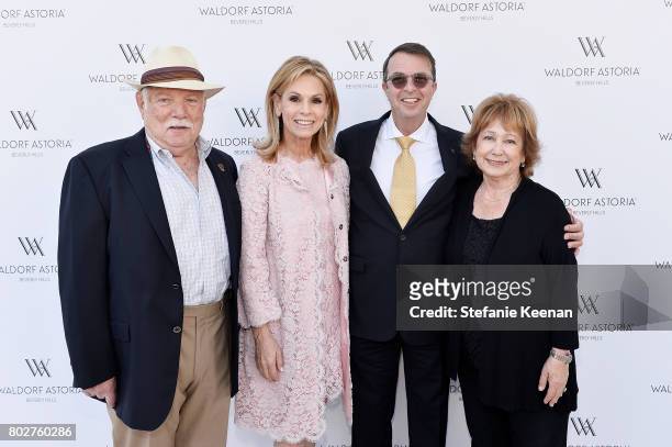 Peter Landau, Adele Alagem. Beny Alagem and Marilyn Landau attend Waldorf Astoria Beverly Hills Grand Opening Celebration on June 28, 2017 in Beverly...